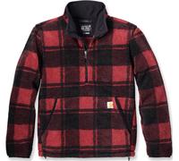 Carhartt Loose Fit Fleece Felpa, nero-rosso, taglia XL per maschi