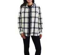 Carhartt Plaid, camicetta/giacca donna XS female Grigio Chiaro/Grigio (W03)