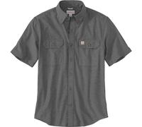 Carhartt Loose Fit Midweight Chambray Camicia a maniche corte, grigio scuro, Taglia S