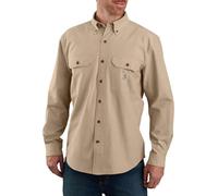 Carhartt Loose Fit Midweight Chambray Long-Sleeve Shirt, Camicia abbottonata Pratica da Lavoro Uomo, Dark Tan Chambray,