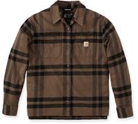 Carhartt Loose Fit Midweight Flannel Camicia da donna, marrone, Taglia XS