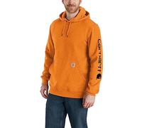 FELPA LOOSE FIT SLEEVE LOGO HOOD MARMALADE XL