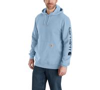 Carhartt Loose Fit Midweight Logo Sleeve Graphic Sweatshirt, Felpa con cappuccio Uomo, Blu (Fog Blue), XXL