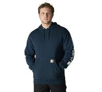 Carhartt Midweight Sleeve Logo Felpa, blu, taglia L