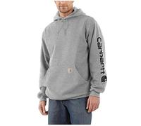 Carhartt Logo, felpa con cappuccio L male Grigio Chiaro/Nero