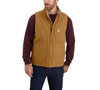 Carhartt Loose Fit Washed Duck Sherpa-lined Mock-neck Vest Capispalla da lavoro Uomo