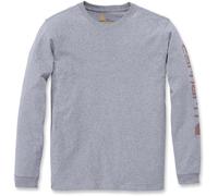 Carhartt Maglietta da donna Maglietta Workwear Logo L/S Grigio erica XS