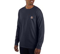 Carhartt Maglietta da Lavoro da Uomo Force Relaxed Fit Midweight con Tasca, Blu Mare, S Plus