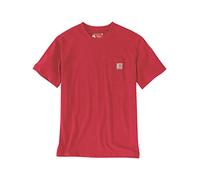 Carhartt Maglietta da lavoro da uomo Relaxed Fit, Fire Red Heather, S
