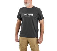 Carhartt Force Logo Graphic, maglietta L male Grigio Scuro/Bianco