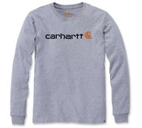 Carhartt Maglietta da uomo Core Logo L/S Grigio scuro M