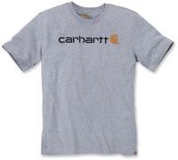 T-shirt Carhartt Core Logo manica corta grigio nero arancione - XL
