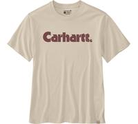 Carhartt Logo Graphic, maglietta XL male Beige/Rosso Scuro