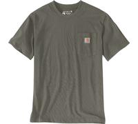 Carhartt Relaxed Fit Heavyweight K87 Pocket Maglietta, grigio-verde-marrone, taglia L per maschi