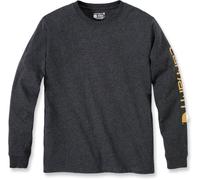Carhartt Logo, felpa L male Grigio Scuro/Giallo