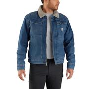 Carhartt Relaxed Denim Sherpa Lined Giacca, blu, taglia XL