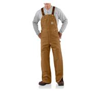 Carhartt Men's 102776 Duck Bib Overalls - Unlined - 30W x 32L - Dark Brown