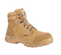 Carhartt Men's 6" Rugged Flex Waterproof Breathable Composite Toe Leather Work Boot CMF6356, Wheat, 10.5 M US