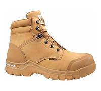Carhartt Men's 6" Rugged Flex Waterproof Breathable Composite Toe Leather Work Boot CMF6356, Wheat, 11.5 W US