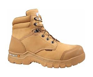 Carhartt Men's 6" Rugged Flex Waterproof Breathable Composite Toe Leather Work Boot CMF6356, Wheat, 8.5 M US