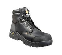 Carhartt Men's 6" Rugged Flex Waterproof Breathable Composite Toe Leather Work Boot CMF6371,Black Oil Tanned,9 M US