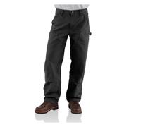 Carhartt Men's Double Front Work Dungaree Washed Duck,Black,32 x 36