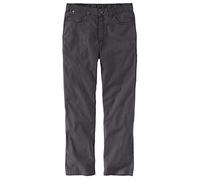Carhartt Men's Flame-Resistant Rugged Flex Relaxed Fit Canvas Five-Pocket Work Pant, Shadow, 36 x 32