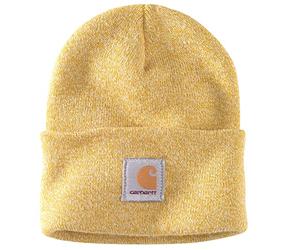 Carhartt Men's Knit Cuffed Beanie, Dijon/Winter White Marl, OFA