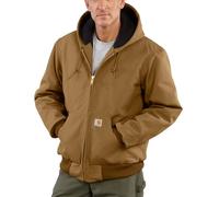 Carhartt Men's Quilted Flannel Lined Duck Active Jacket J140,Brown,Large