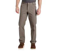 Carhartt Men's Rugged Flex Relaxed Fit Duck Dungaree Pant, Desert, 33W X 32L