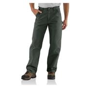 Carhartt Men's Washed Duck Work Dungaree Utility Pant B11,Moss,38 x 34