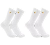 Carhartt Midweight Crew Calzini - Confezione da 2, bianco, taglia M per maschi