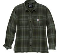Carhartt Midweight Flannel Camicia Da Donna, Verde, Taglia S