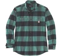 Carhartt Midweight Flannel Plaid Camicia, Verde, Taglia XXL