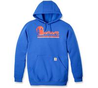 Carhartt Midweight Graphic, felpa con cappuccio XL male Blu/Arancione