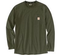Carhartt Midweight Pocket Manica lunga Vestibilità rilassata, Verde, Taglia 2XL