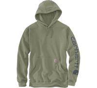Felpa con cappuccio Carhartt Sleeve Logo verde - L
