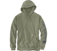 Carhartt Loose Fit Midweight Logo Sleeve Graphic Sweatshirt, Felpa con Cappuccio Uomo, Verde (Dusty Olive), L