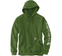 Carhartt Midweight Sleeve Logo Felpa, verde, taglia M