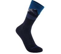 Carhartt Midweight Synthetic-Wool Blend Mountain Crew Calzini - Pacchetto 2, Blu navy, Taglia L