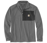 Carhartt - Mock Neck Half-Zip T-Shirt - Maglia a manica lunga M grigio