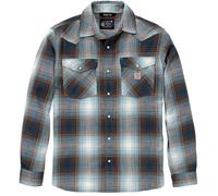 Carhartt Montana Bozeman Relaxed Plaid Camicia, blu/marrone, Taglia M