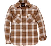 Carhartt Montana Bozeman Relaxed Plaid Camicia, grigio/marrone, Taglia 2XL