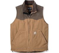 Carhartt Montana Rugged Flex Relaxed Fit Duck Veste, Marrone scuro/marrone chiaro, Taglia S