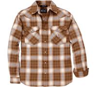 Carhartt Montana Rugged Flex Snap Front, camicia XXL male Marrone/Beige/Arancione (Brn)