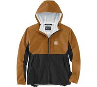 Carhartt Monterey Giacca impermeabile, nero-marrone, taglia XL per maschi