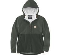 Carhartt Relaxed Fit Packable giacca antipioggia impermeabile, grigio-verde, taglia XL per maschi