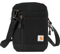 Carhartt Water Resistant Nylon Duck Crossbody Wallet W/Adjustable Strap and Zipper Closure, Black, One Size