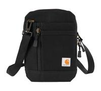 Carhartt Water Resistant Nylon Duck Crossbody Wallet W/Adjustable Strap and Zipper Closure, Black, One Size