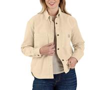 Carhartt Overshirt da donna robusta e flessibile, vestibilità ampia, pesante, Latte d'avena, Small